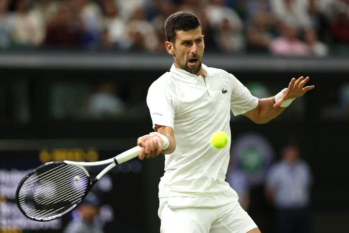 What time will Novak Djokovic play at Wimbledon today?
