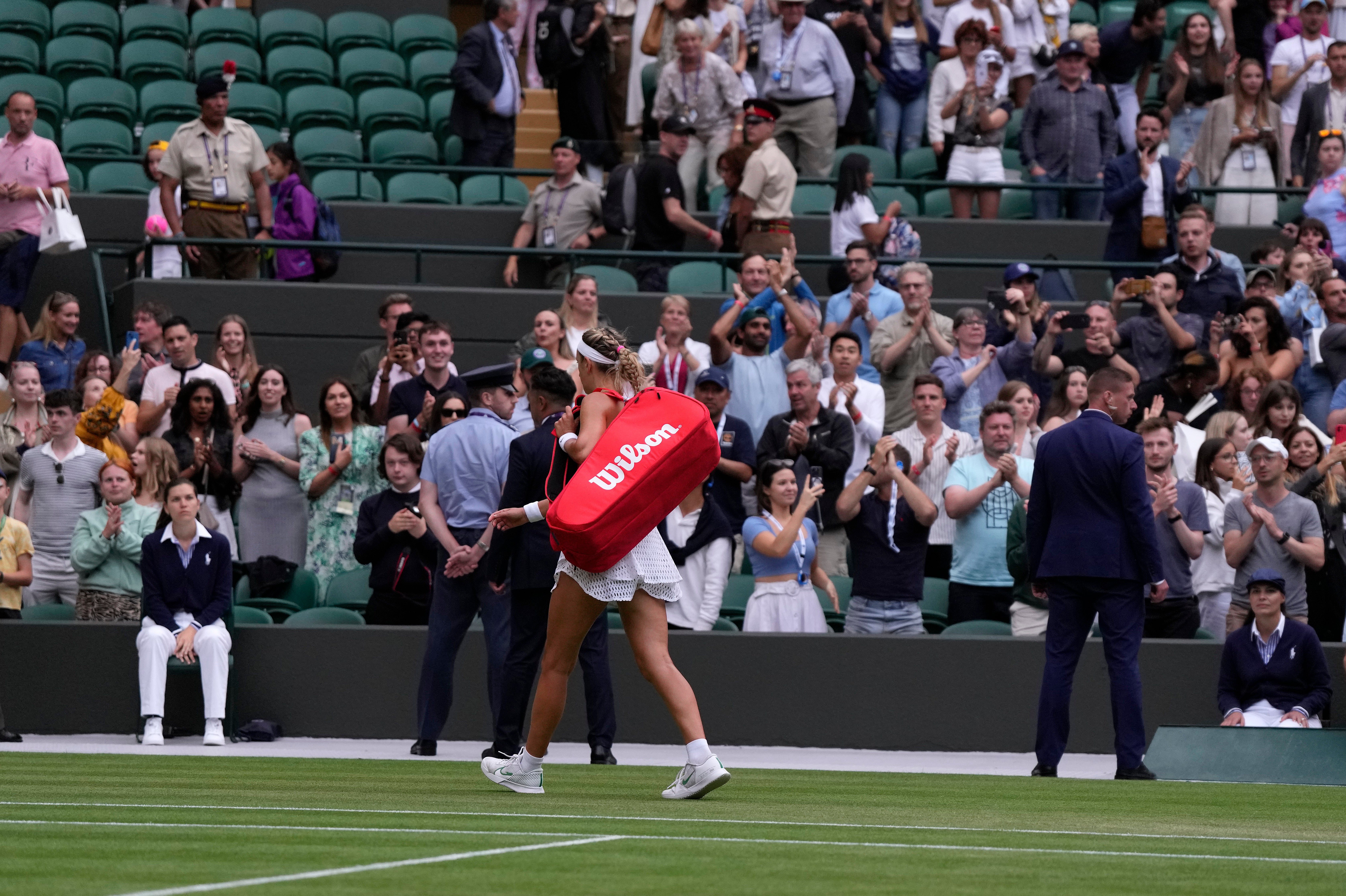 Azarenka was booed as she left the court