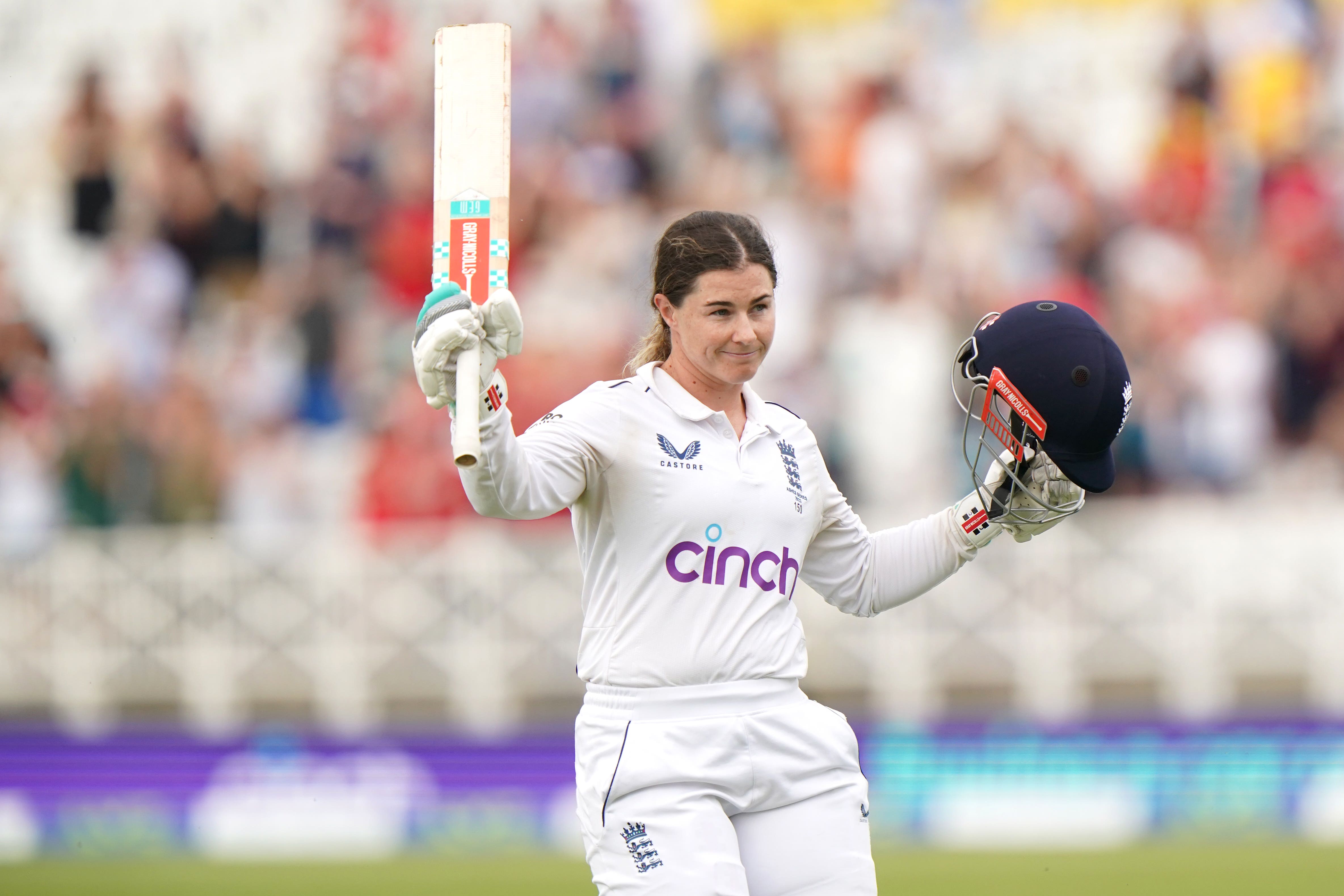 Tammy Beaumont made a double century in the lone Test match of this Women’s Ashes series