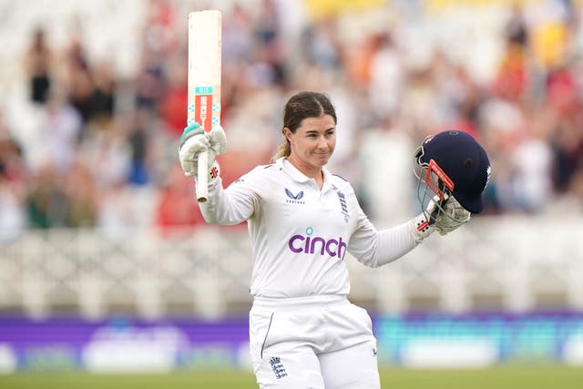 <p>Tammy Beaumont made a double century in the lone Test match of this Women’s Ashes series </p>