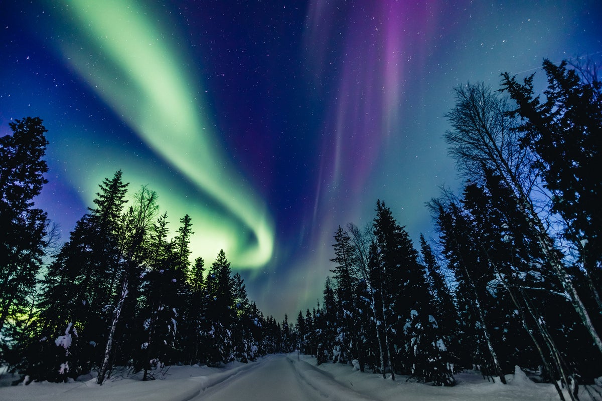 Northern lights – live: Forecast says aurora borealis will be visible in 17 US states on Thursday
