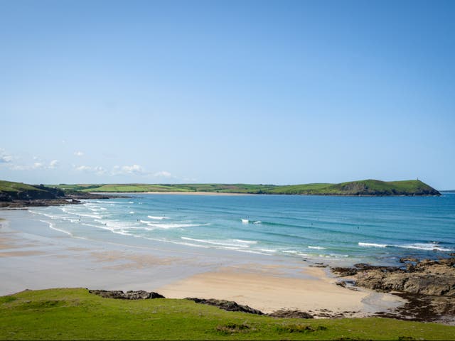 <p>Polzeath Beach, which is one of 54 beaches in Cornwall to issue sewage alerts. </p>