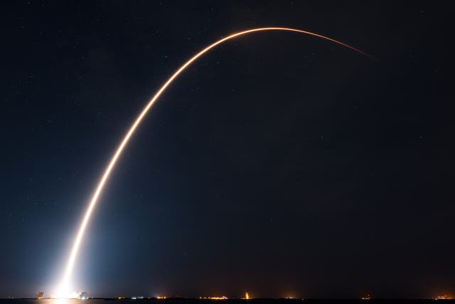 <p>SpaceX launched 22 Starlink satellites from Cape Canaveral, Florida, on 9 July, 2023</p>