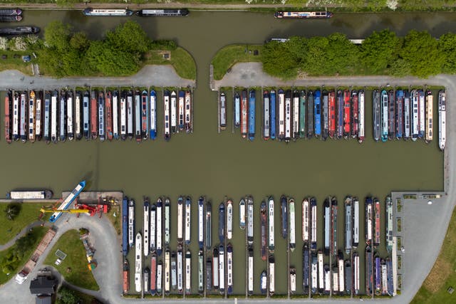 There are more boats on the canals now than during the peak of the Industrial Revolution (Joe Giddens/PA)