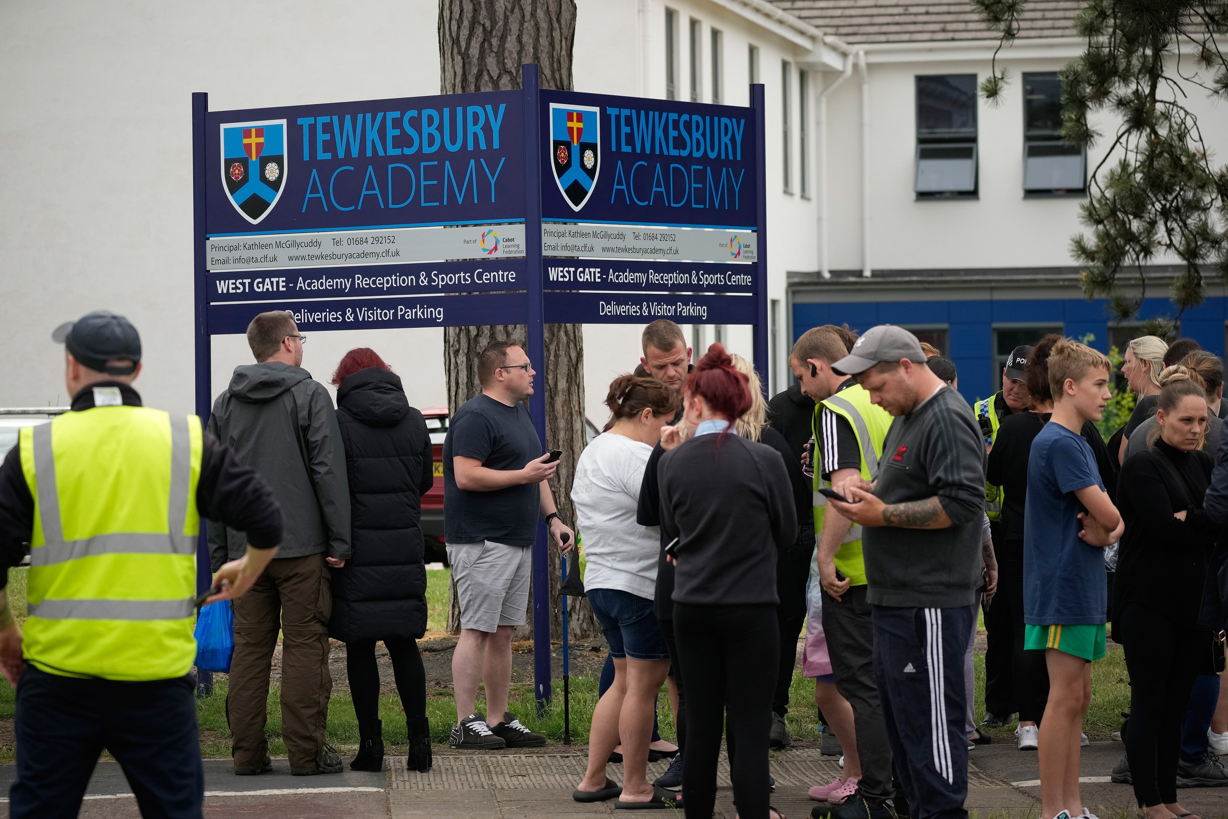 Pupils were reunited with their families on Monday afternoon – with some leaving school earlier – after lockdown was lifted