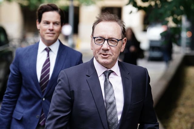 Kevin Spacey is accused of sexually assaulting the man at his flat (Jordan Pettitt/PA)