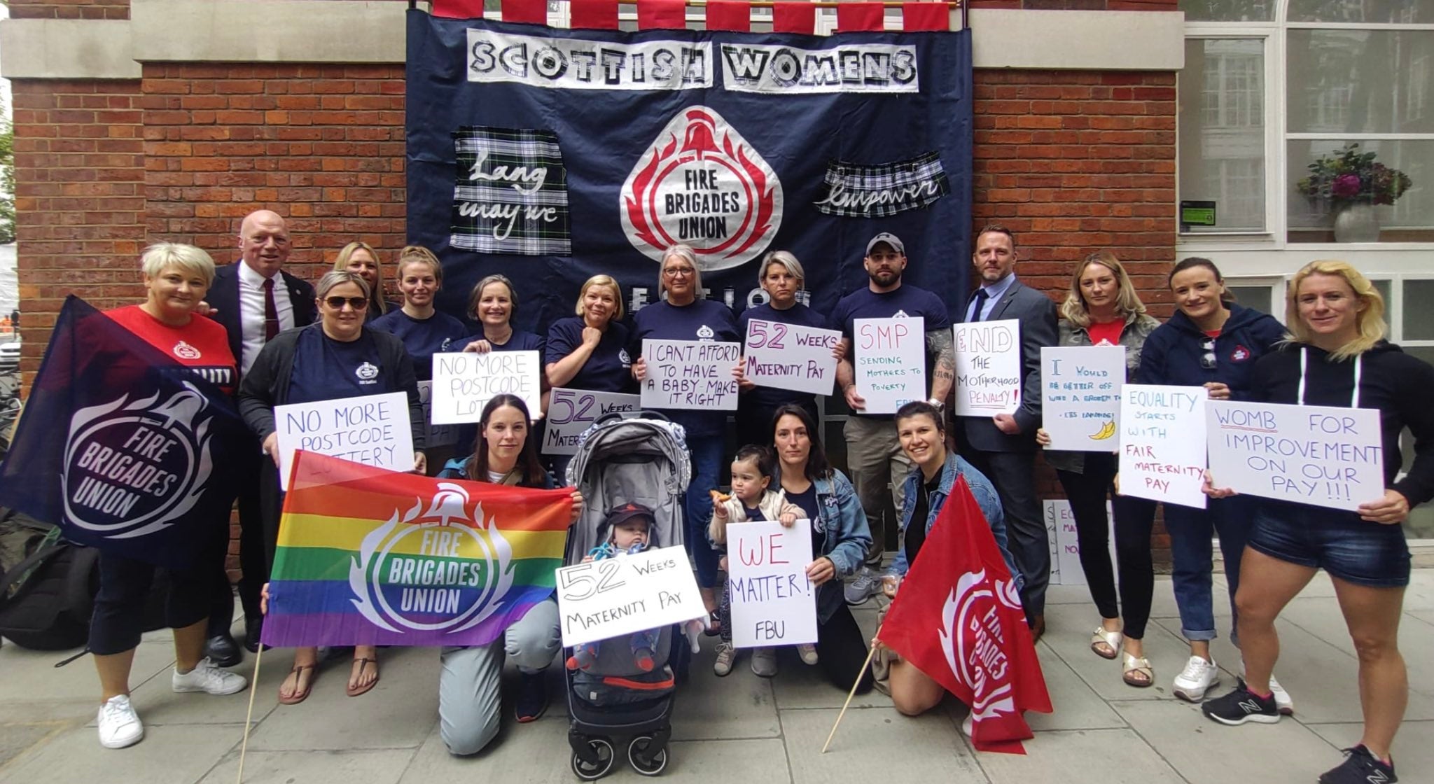 The two female firefighters and many other mothers are joining the Fire Brigades Union’s calls for better maternity provisions at every fire service across the country, describing the current provisions as a “postcode lottery”