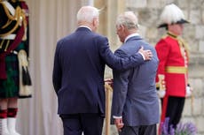 Palace insists King Charles didn’t mind when President Biden ‘broke protocol’ and patted him on back