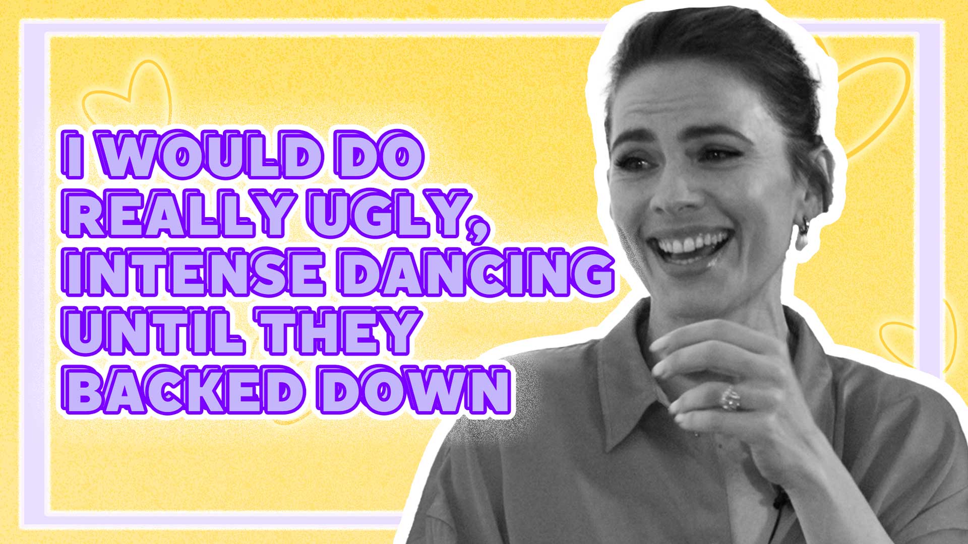 <p>Hayley Atwell on how she uses her dancing to stop men approaching her in clubs</p>