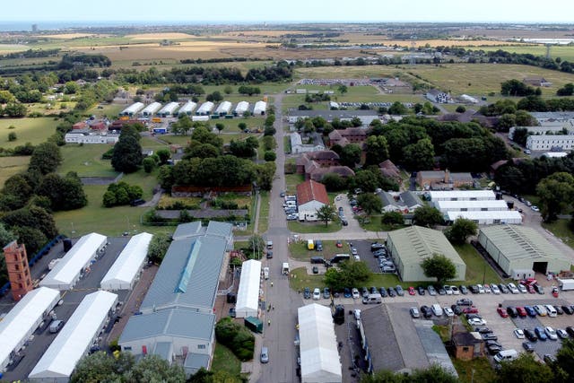 The Manston immigration short-term holding facility in Thanet, Kent (Gareth Fuller/PA)