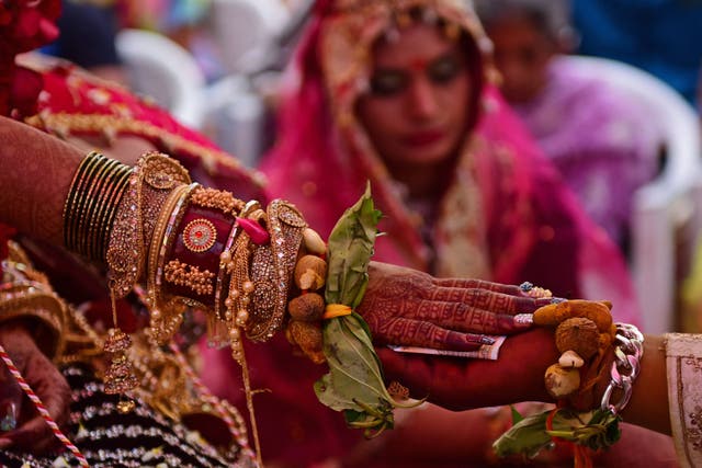 <p>Representational image: A couple marrying in India on 26 January 2023</p>
