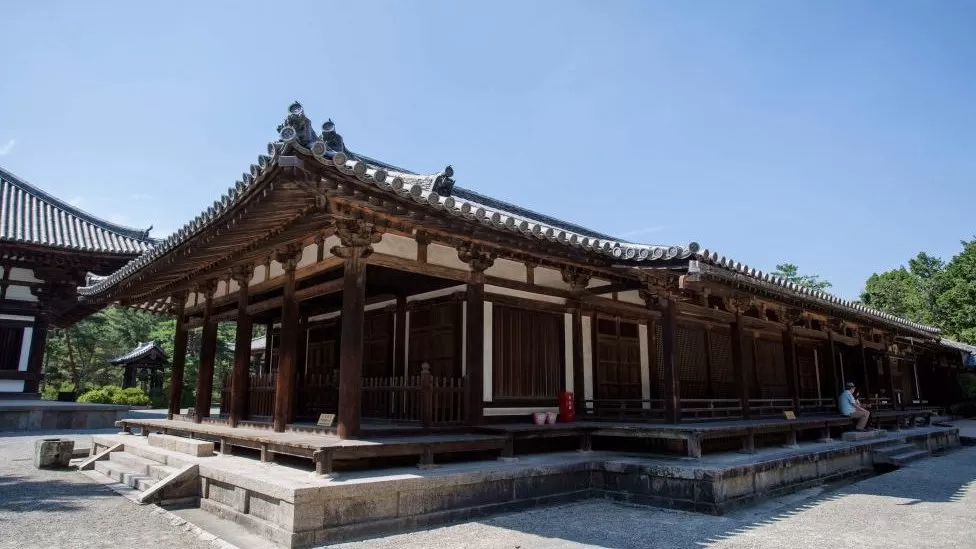 The vandalism took place at the Toshodaiji Temple in Nara, Japan