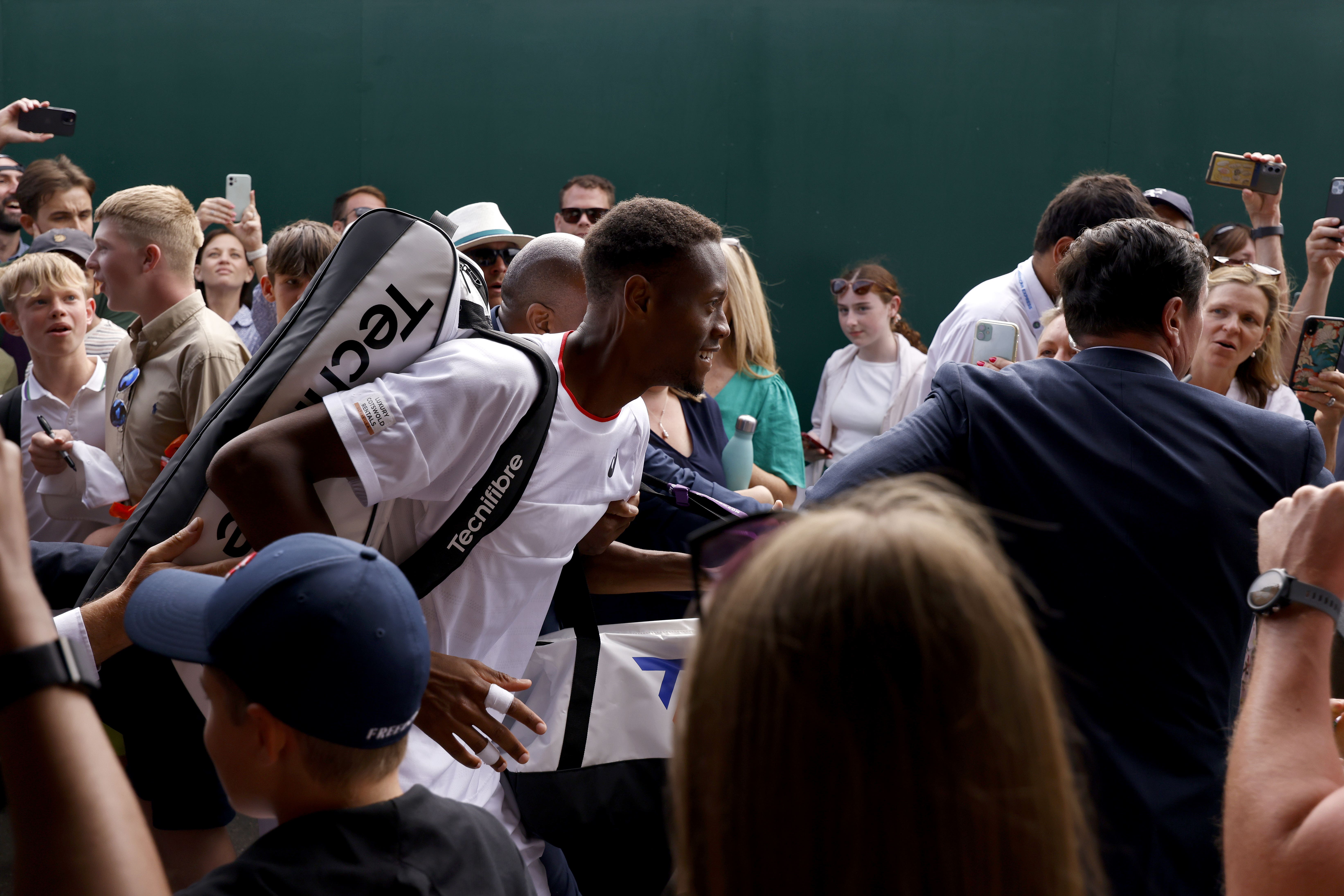 Chris Eubank has picked up a lot of new fans at Wimbledon on his way to a quarter-final place (Steven Paston/PA)