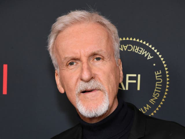 <p>James Cameron pictured in January 2023</p>