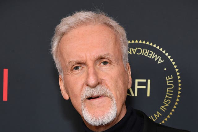 <p>James Cameron pictured in January 2023</p>