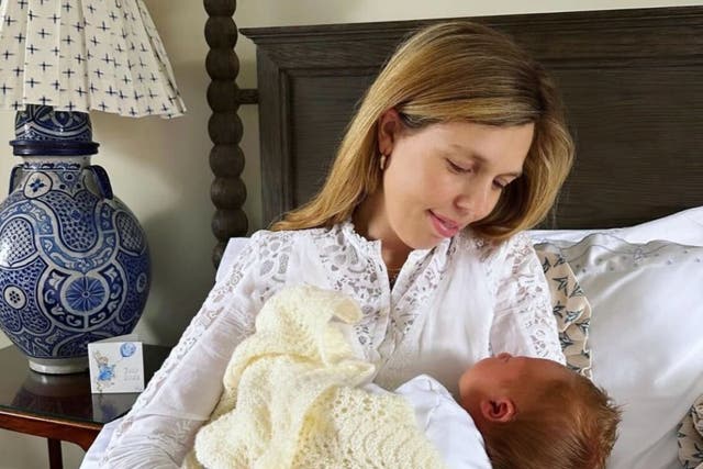 <p>Carrie Johnson has given birth to her and Boris Johnson’s third child together – as seen on her Instagram account </p>