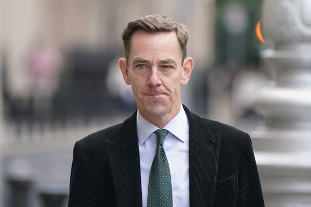 RTE presenter Ryan Tubridy arrives at Leinster House in Dublin (PA)