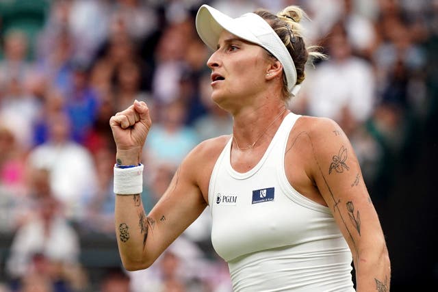 Marketa Vondrousova enjoyed a memorable quarter-final win at Wimbledon (Victoria Jones/PA)