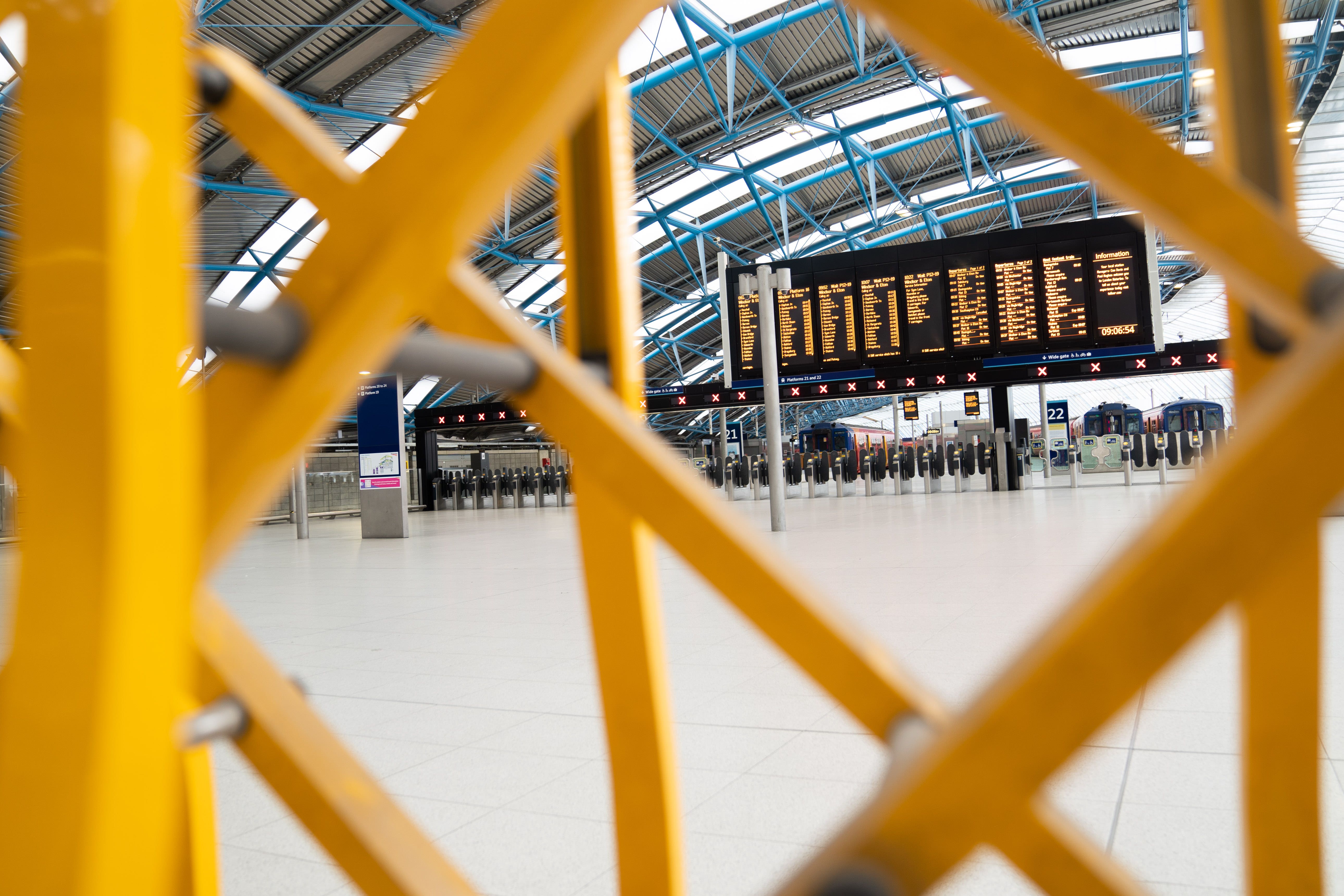 RMT union members voted to go on strike by 82% in the ballot among Arriva Trains London staff (James Manning/PA)