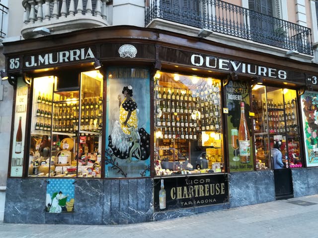 <p>Queviures Múrria’s Modernista exterior </p>