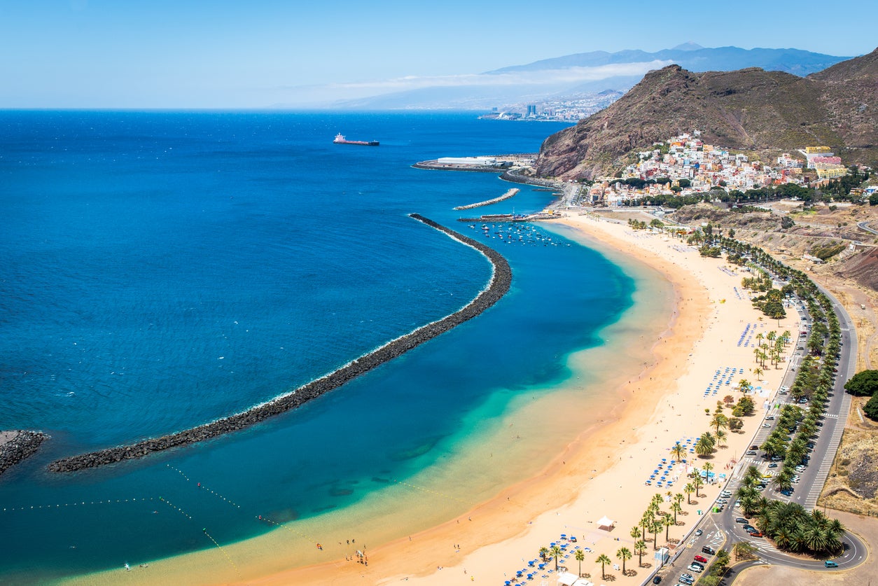 A beach in Santa Cruz de Tenerife