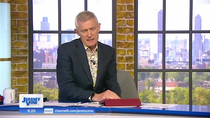 TV and radio presenter Jeremy Vine has said the accused BBC presenter at the heart of the ongoing sex scandal is “angry”