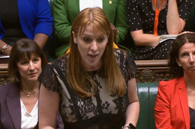 Deputy Labour Party leader Angela Rayner asked why people were facing the same issues as 27 years ago (House of Commons/PA)