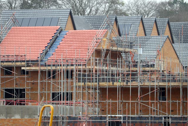 The Government says it remains committed to building 300,000 new homes a year (Andrew Matthews/PA)
