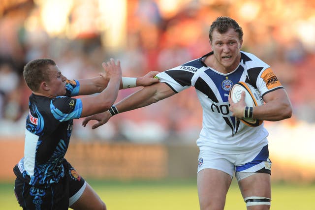 Former Bath and Bristol forward Nick Koster (right) has died at the age of 34 (Joe Giddens/PA)