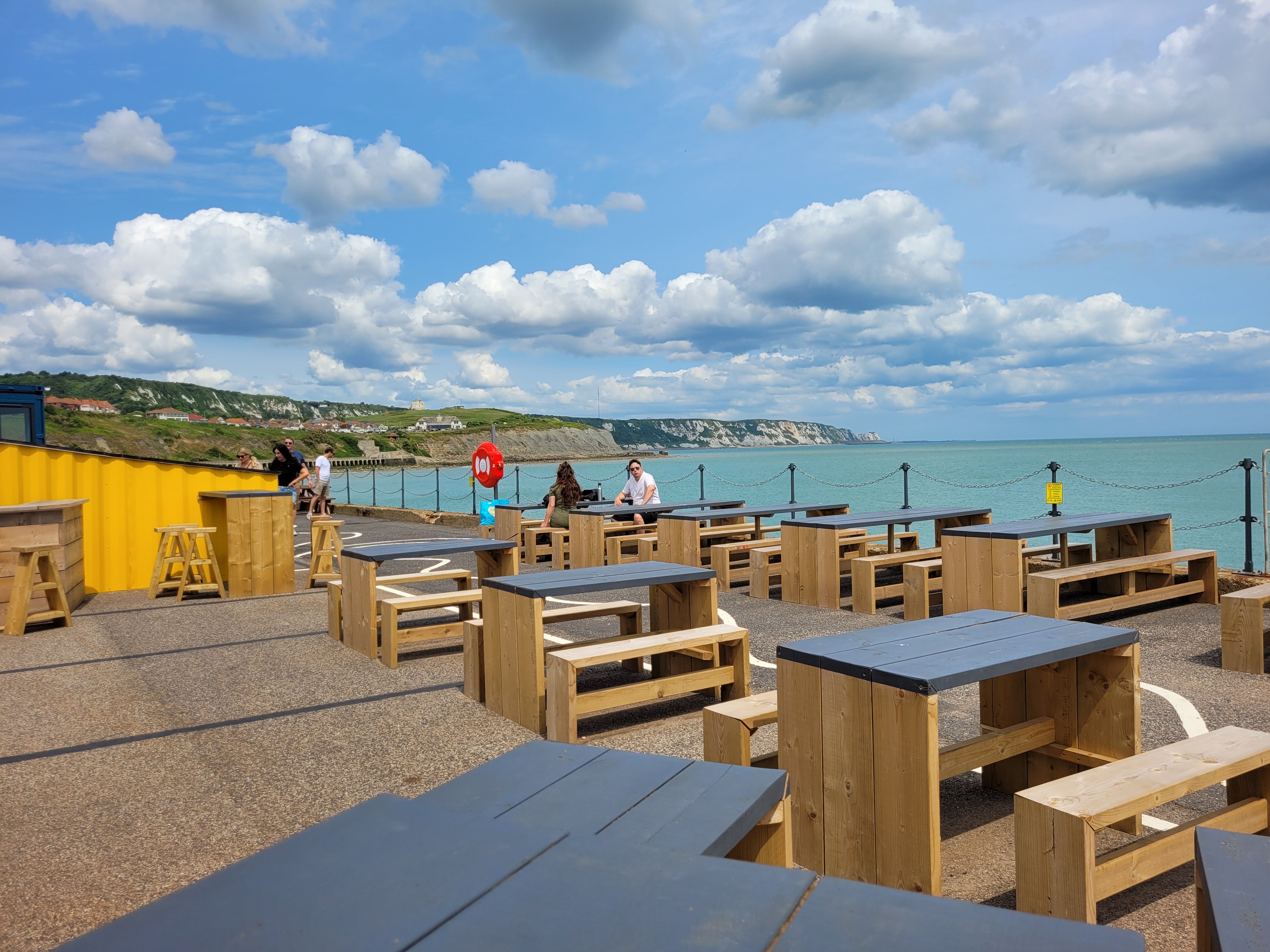 Folkestone’s redeveloped Harbour Arm has plenty of places to eat and drink