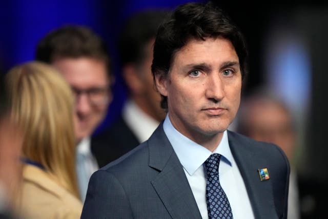 <p>Canadian Prime Minister Justin Trudeau at a NATO summit earlier this year </p>