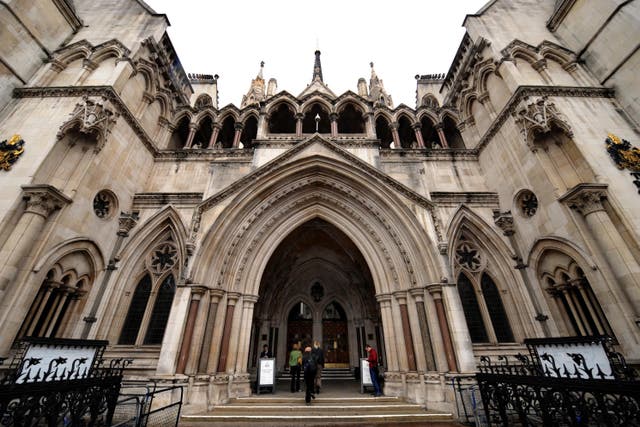The hearing is being held at the High Court in London (Anthony Devlin/PA)