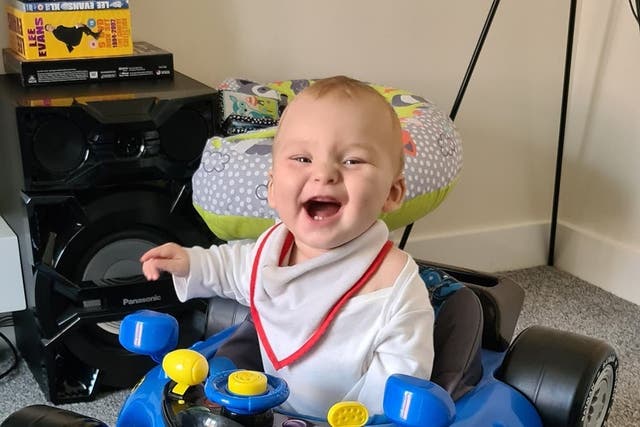Jacob Crouch died ‘in his cot, alone’ at his home in Linton, Derbyshire, prosecutors said (Crown Prosecution Service/PA)