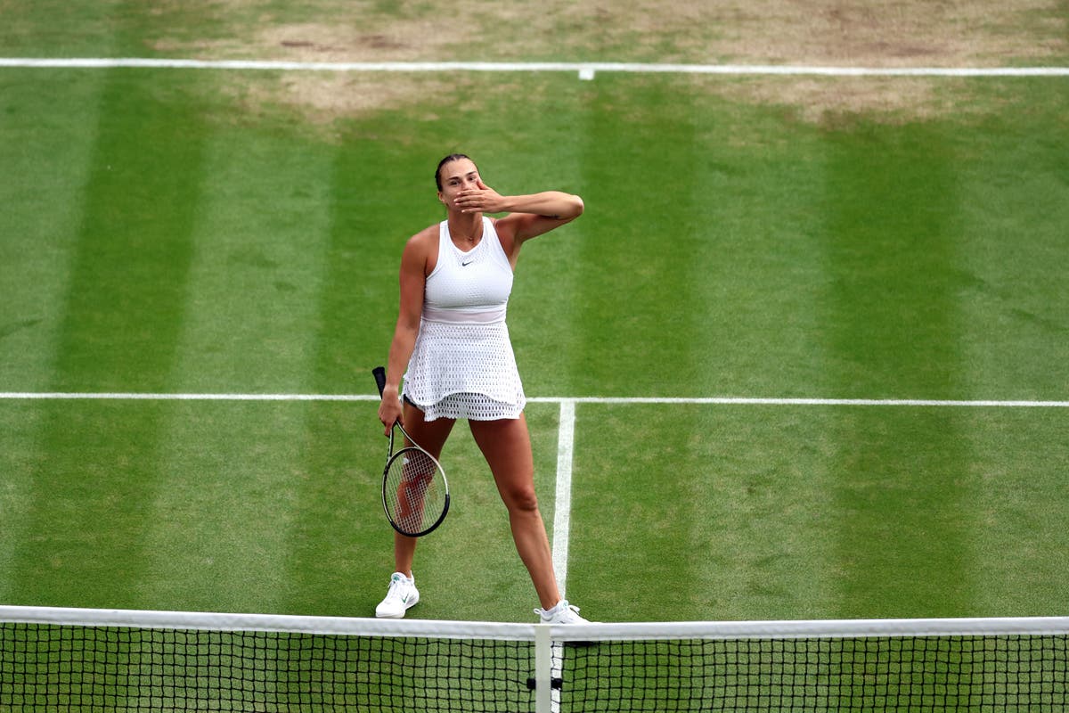 Aryna Sabalenka moves one win away from number one ranking and Wimbledon final