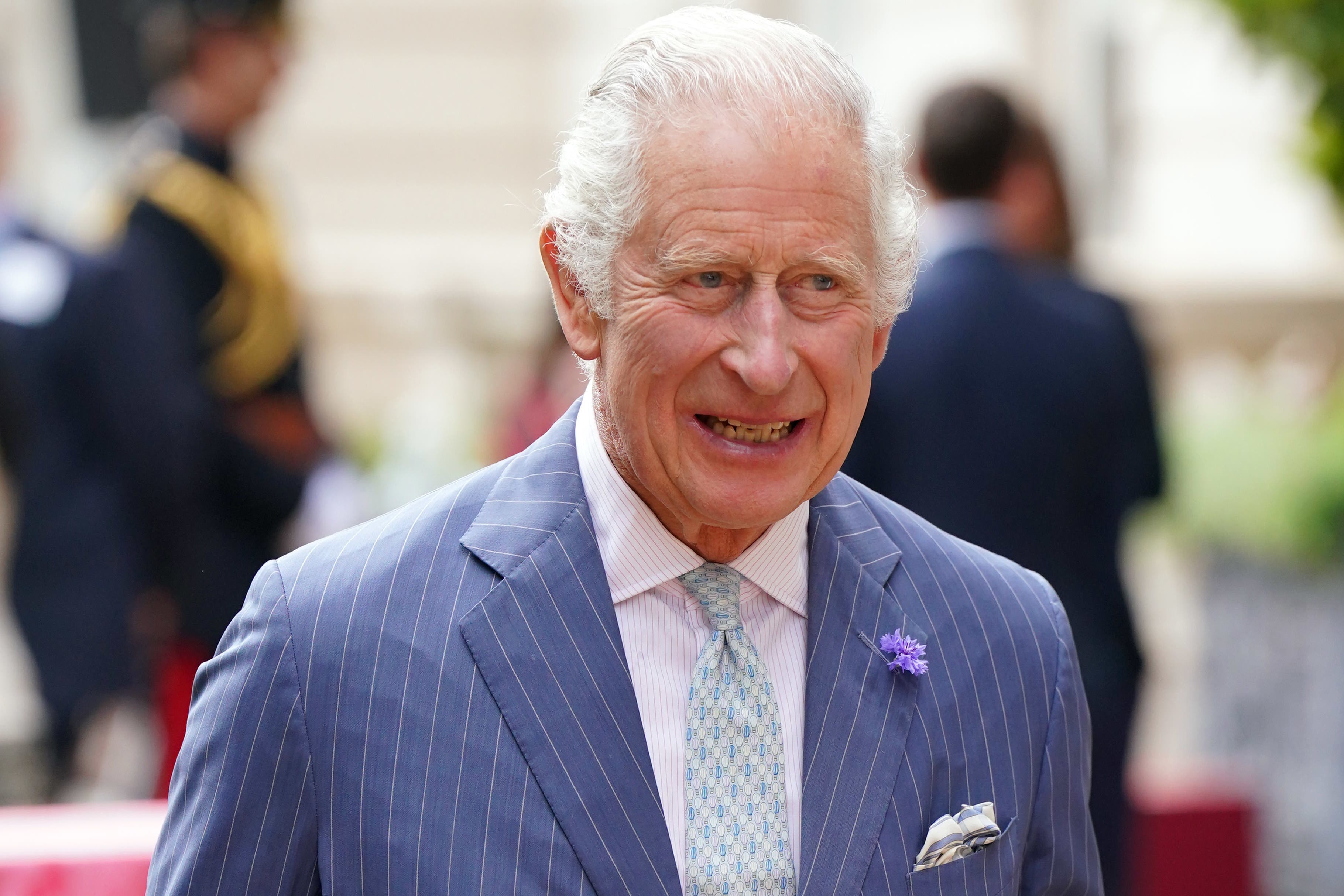 The King during a reception at Clarence House, London, to celebrate four decades of the Prince of Wales’s Charitable Fund (Jonathan Brady/PA)