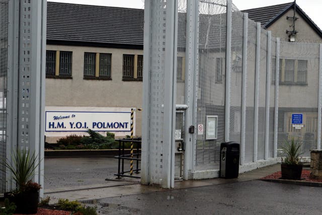 Researchers looked at young people being held at Polmont Young Offenders Institution (Andrew Milligan/PA)