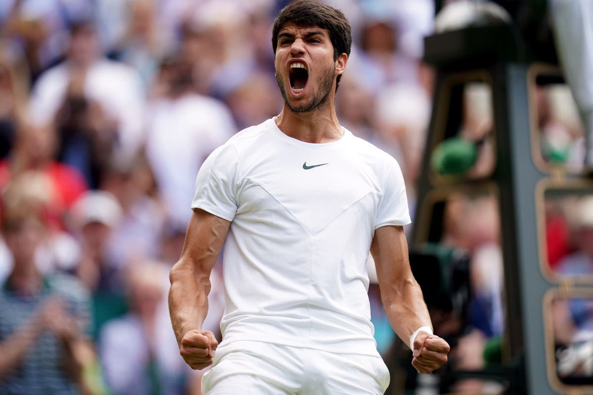 Wimbledon day 10: Carlos Alcaraz moves on while women’s semi-finals are set