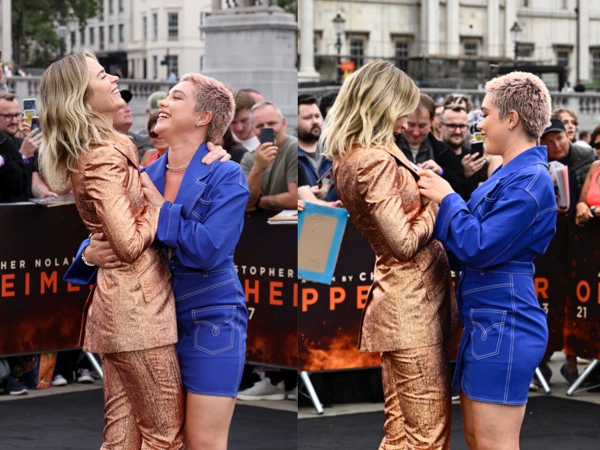 Florence Pugh’s response to Emily Blunt’s red carpet wardrobe malfunction applauded by fans