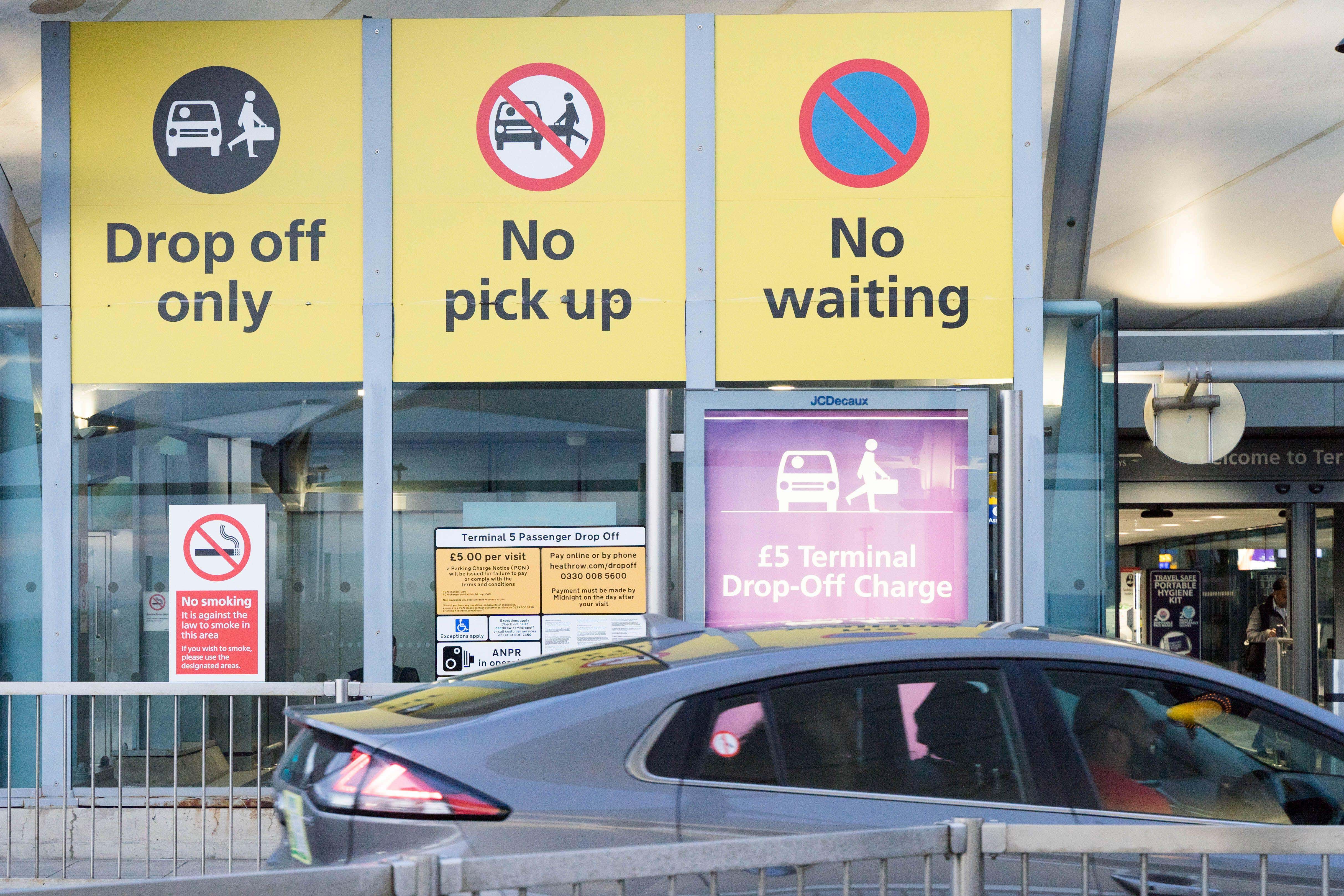 Kiss and fly: Some of the UK’s busiest airports have raised their charges