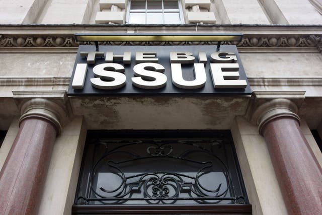 Street artist My Dog Sighs is guest editing an art-focused edition of the Big Issue (Alamy/PA)
