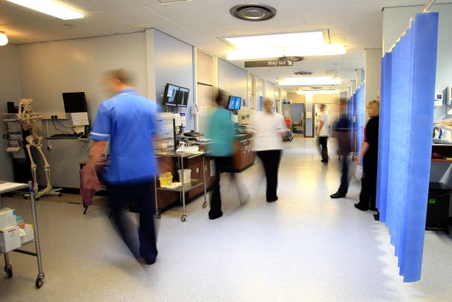 Staff burnout was also highlighted as a concern among hospital bosses (Peter Byrne/PA)