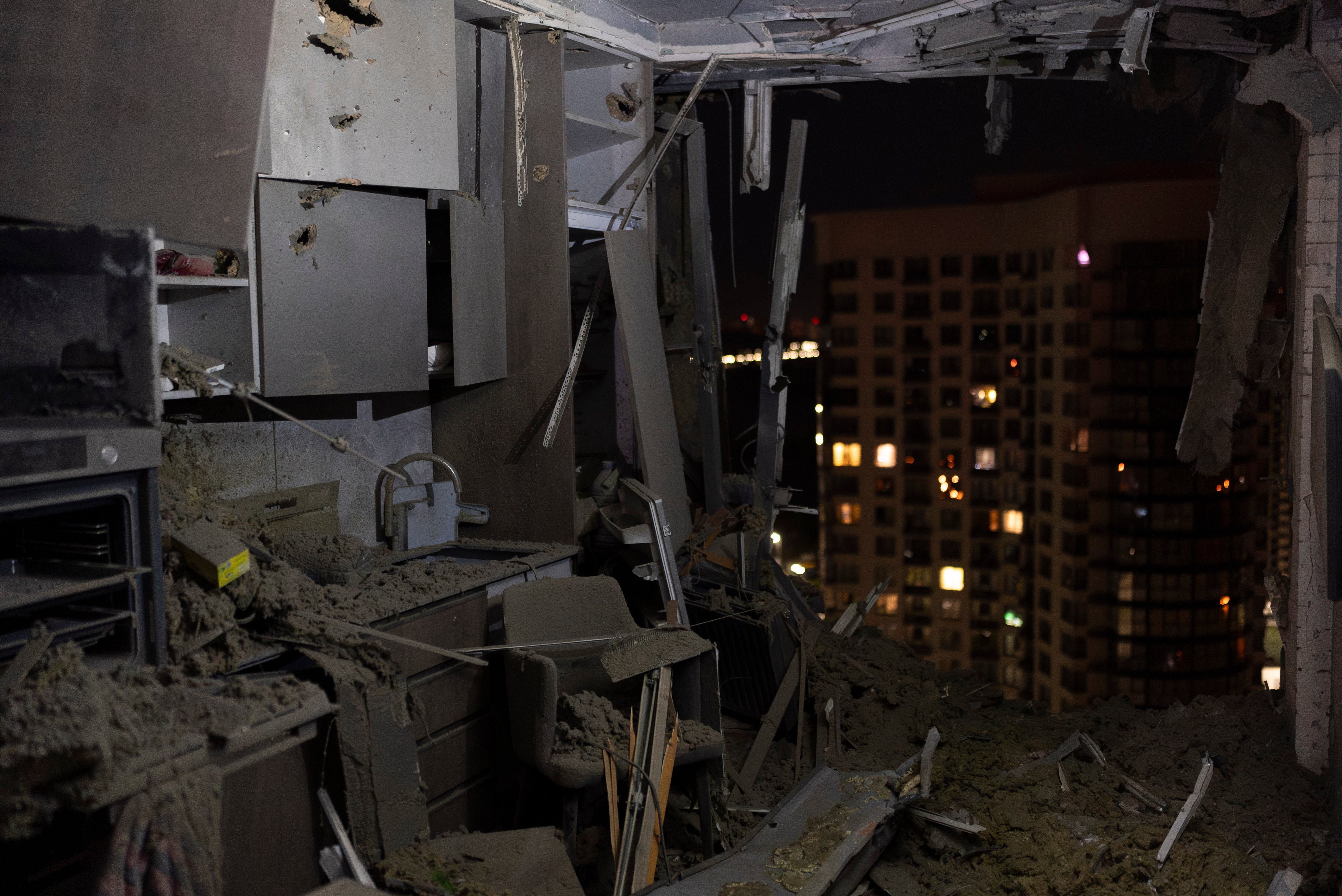 Two Hospitalized, Buildings Damaged In Kyiv By Russian Drone Strike ...