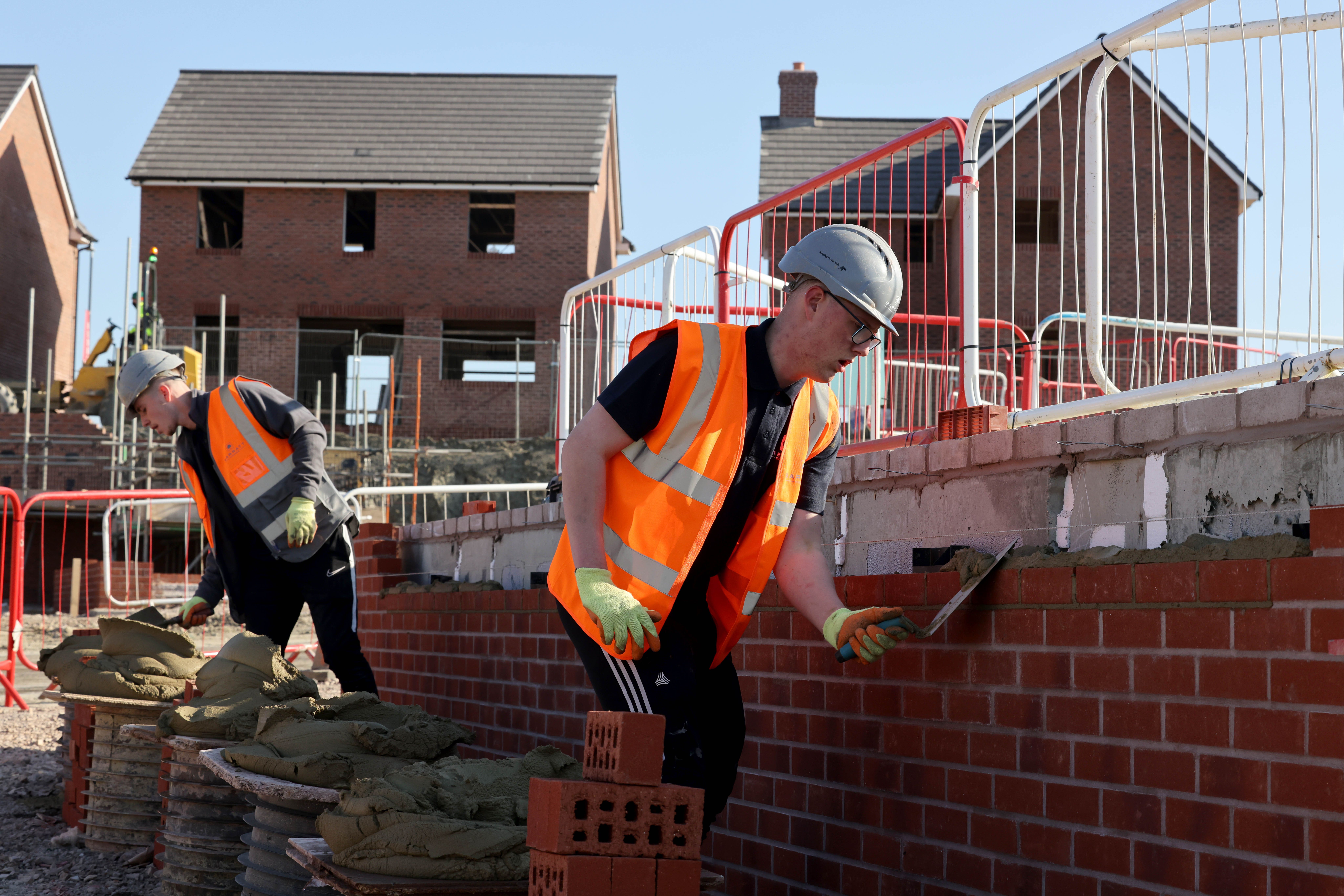 Barratt Developments has warned of a slump in house builds as it said cost-of-living pressures and rising mortgage rates were impacting homebuyer demand (PA)