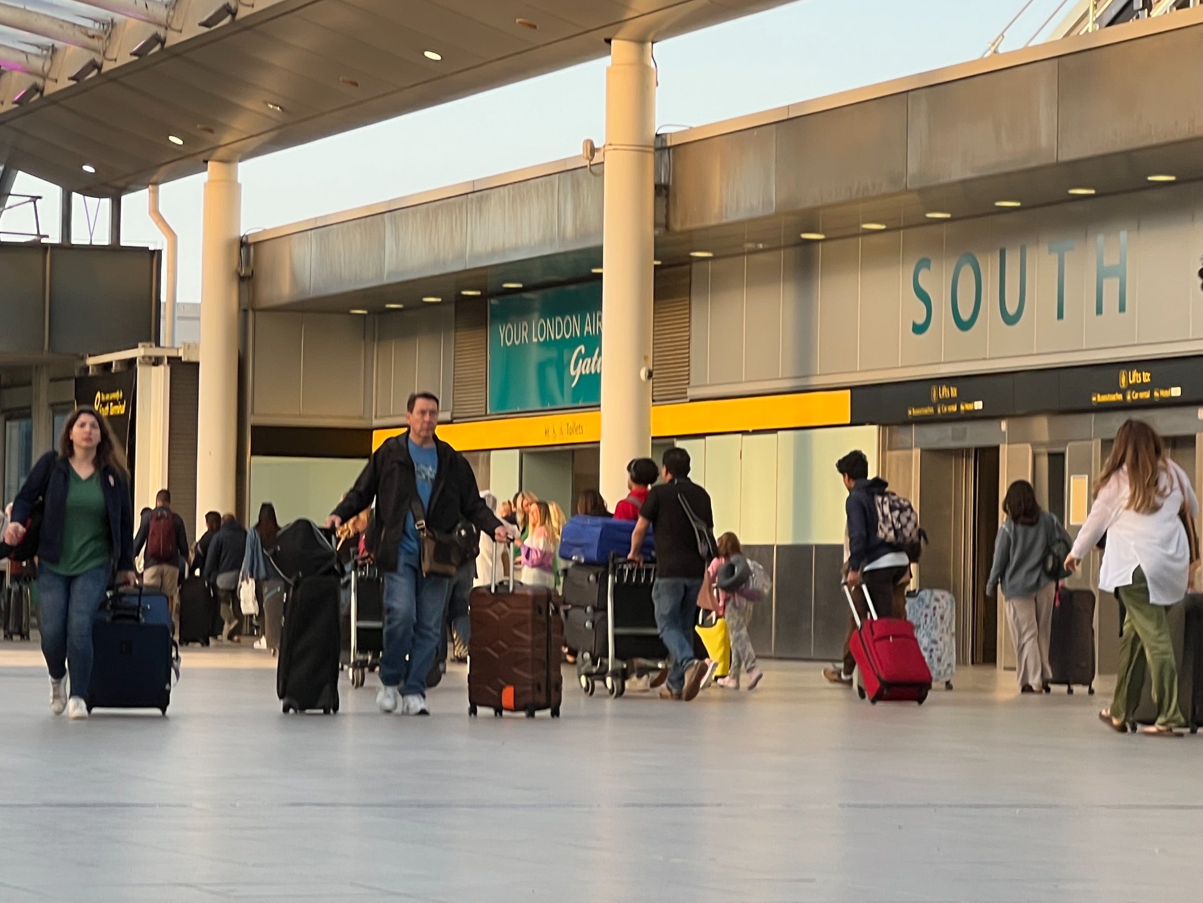 Waiting game: Gatwick airport South Terminal