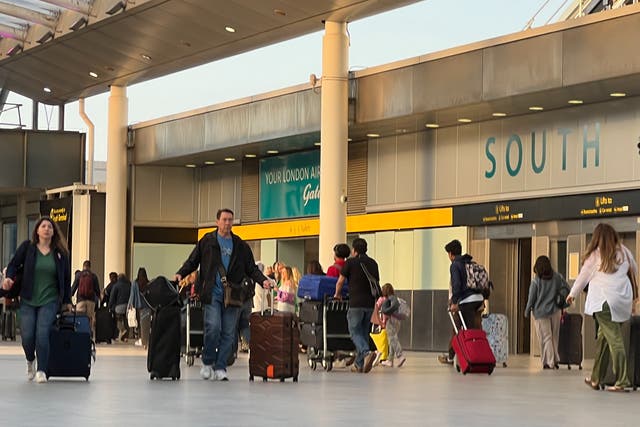 <p>Waiting game: Gatwick airport South Terminal</p>