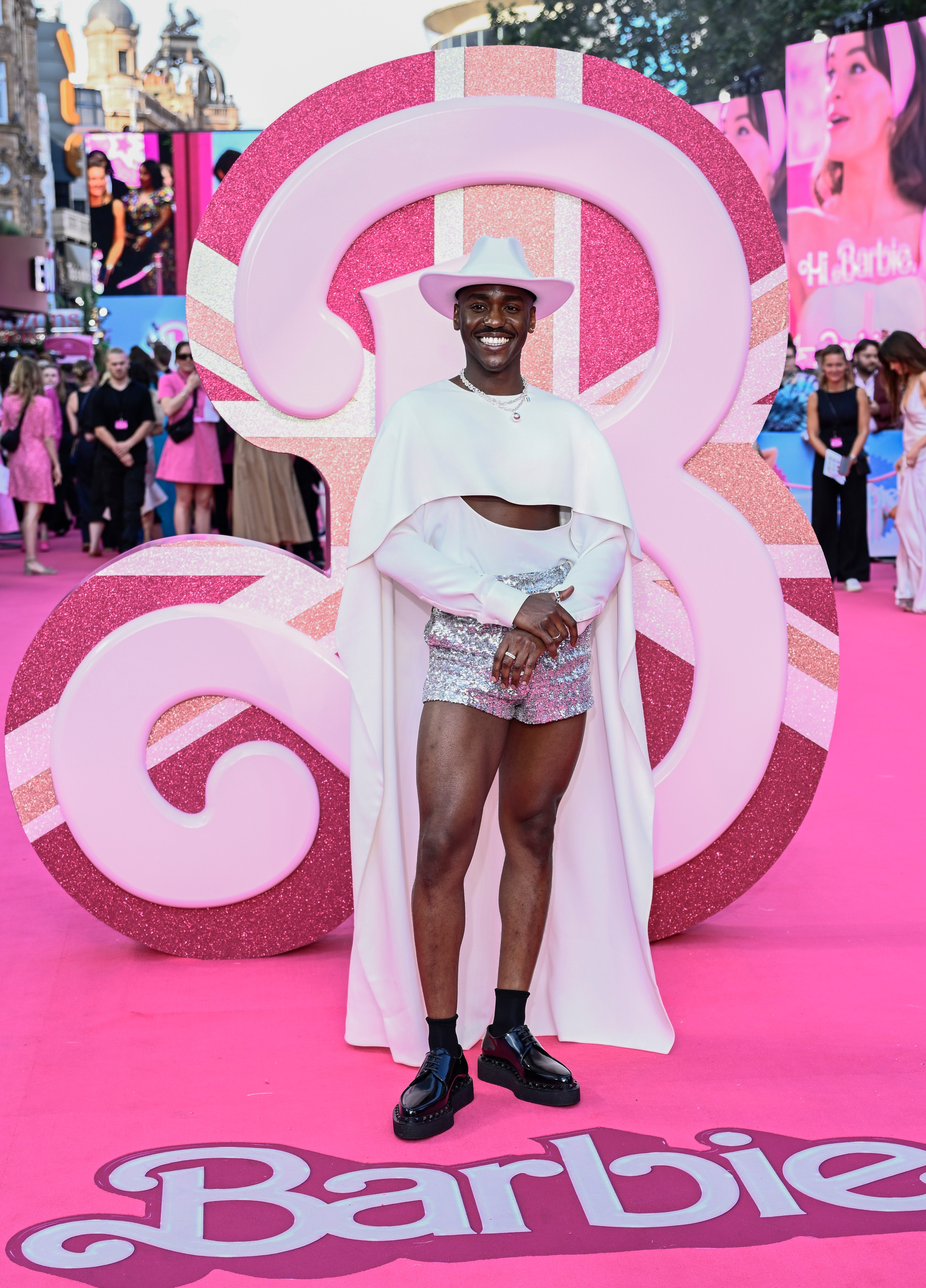 Ncuti Gatwa attends the "Barbie" European Premiere at Cineworld Leicester Square on July 12, 2023