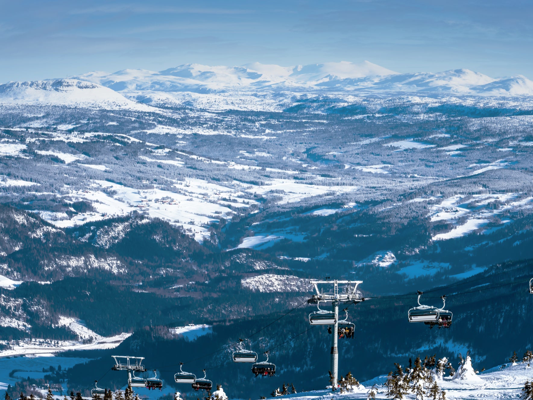 This Olympic ski resort has ski slopes, snow parks and family areas