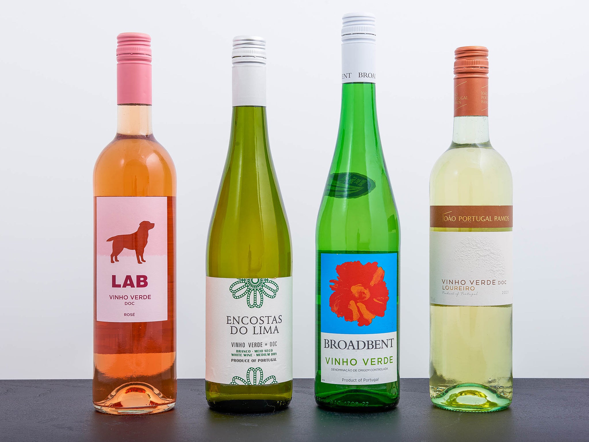 Great value vinho verdes on the market today: Lab Vinho Verde Rosé NV; Encostas do Lima Vinho Verde NV; Broadbent Vinho Verde NV; João Portugal Ramos Loureiro Vinho Verde 2021