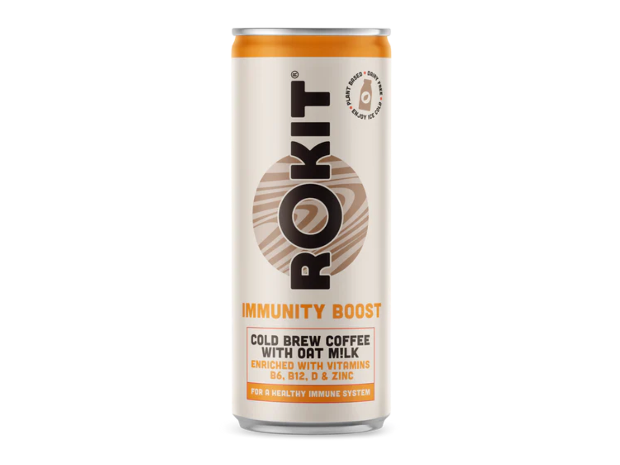Rokit cold brew coffee with oat milk