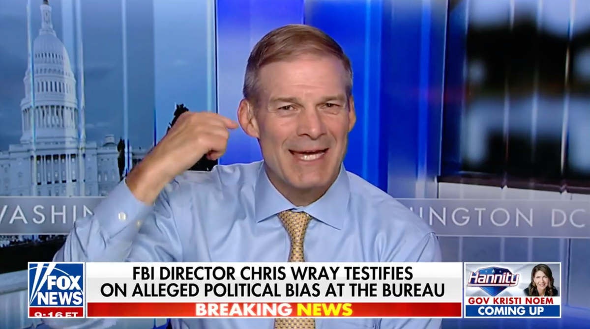 Jim Jordan blames earpiece for stumbling over words in Fox interview